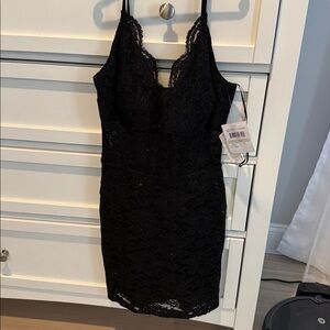 Morgan & Co. Black Lace Mini Dress